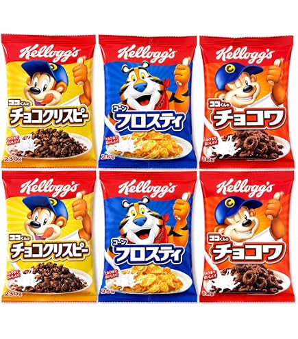 ケロッグ バラエティボックス フロスティ シリアル 詰め合わせ ネスレ ミロ Amazon.co.jp: キッズシリアル 3種類 (コーンフロスティ・ チョコ